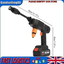 For Car Home Garden Wash Cordless High-pressure Washer Battery Powered Portable