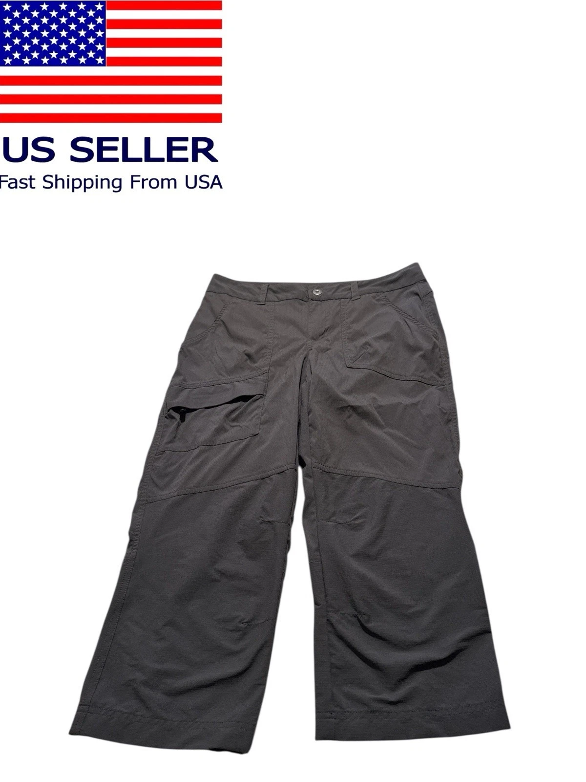 Columbia Sportswear Women Capri Pants Hicking Dark Gray Size 8