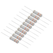 Image of 10Pcs 5W 0.33 Ohm 5% Tolerance Carbon Film Resistor, Axial Lead Resistors Kit