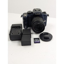 Panasonic Lumix G1 Mirrorless Digital Camera Blue with Lens Battery Charger
