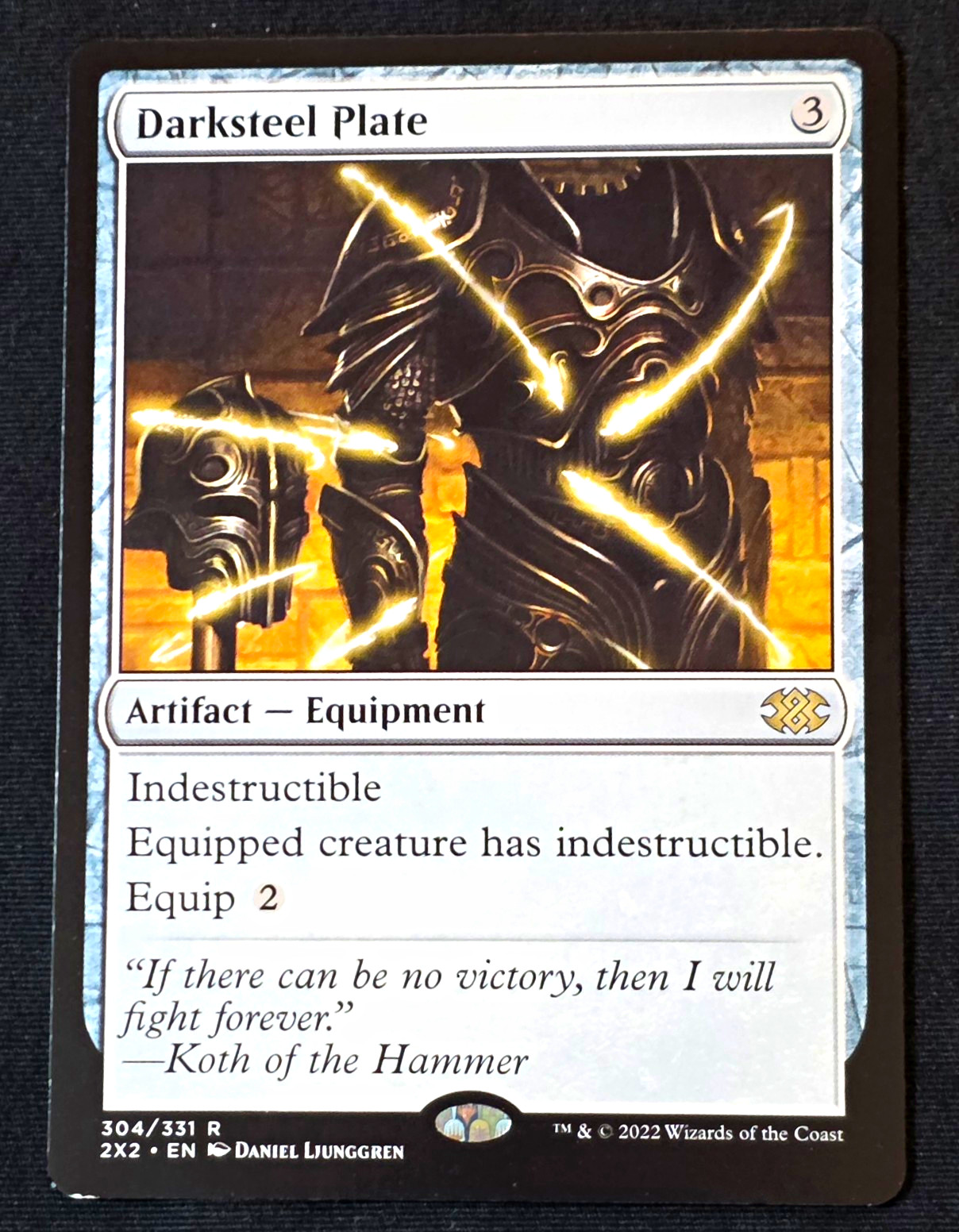 Darksteel Plate Double Masters 2022 304/332 Rare Regular EN 2022 WoTC