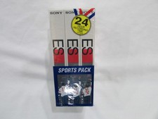 Sony T-160 ES Blank VHS TAPES SEALED 8 Hours PACK OF 3 BRAND NEW Sports Pack