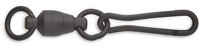 Sampo Double Welded Solid Ring Mcrosco Snap #6 Black 12 Per Pack - 6102-6D