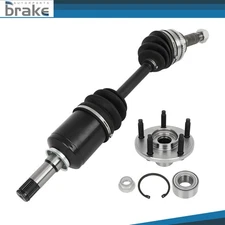 1 Front LH CV Axle Shaft & Wheel Hub Bearing For Ford Edge Lincoln MKX 07-10 FWD