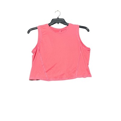 Thrive Societe Tank Top Womens Small Pink Excellent Open Back Cropped Activewear