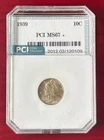 Very Nice 1939 Mercury Dime Graded MS67