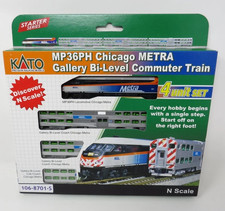 KATO 1068701S N SCALE Chicago Metra Train Set LokSound DCC Sound 106-8701-S
