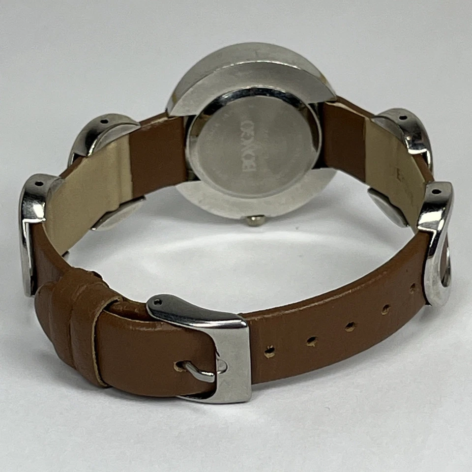 Reloj analógico Bongo vintage para mujer correa de cuero movimiento de cuarzo BG1042  Foto 3 de 4