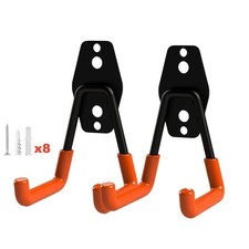 2Pcs S Garage Hooks Heavy Duty Wall Mount Utility Hooks Hangers for Garden Tools