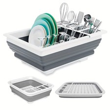 NNETM Dish Rack with Utensil Holder