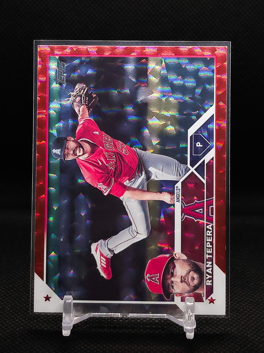 2023 Topps Red Foil 375 Ryan Tepera SP 085/199 Angels