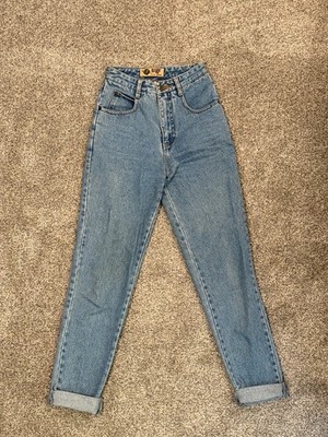 MGR Vintage Women's 100% Cotton Denim Jeans Sz 1 (23'') Long Light Wash
