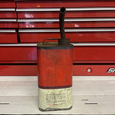 Vintage 1950s GULF SUPREME MOTOR OIL 2 gallon Metal Oil Can | eBay