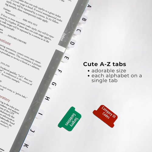 CPT 2025 Code Book Index Tabs - for AMA Version CPT 2025 Professional Edition E - Picture 5 of 6