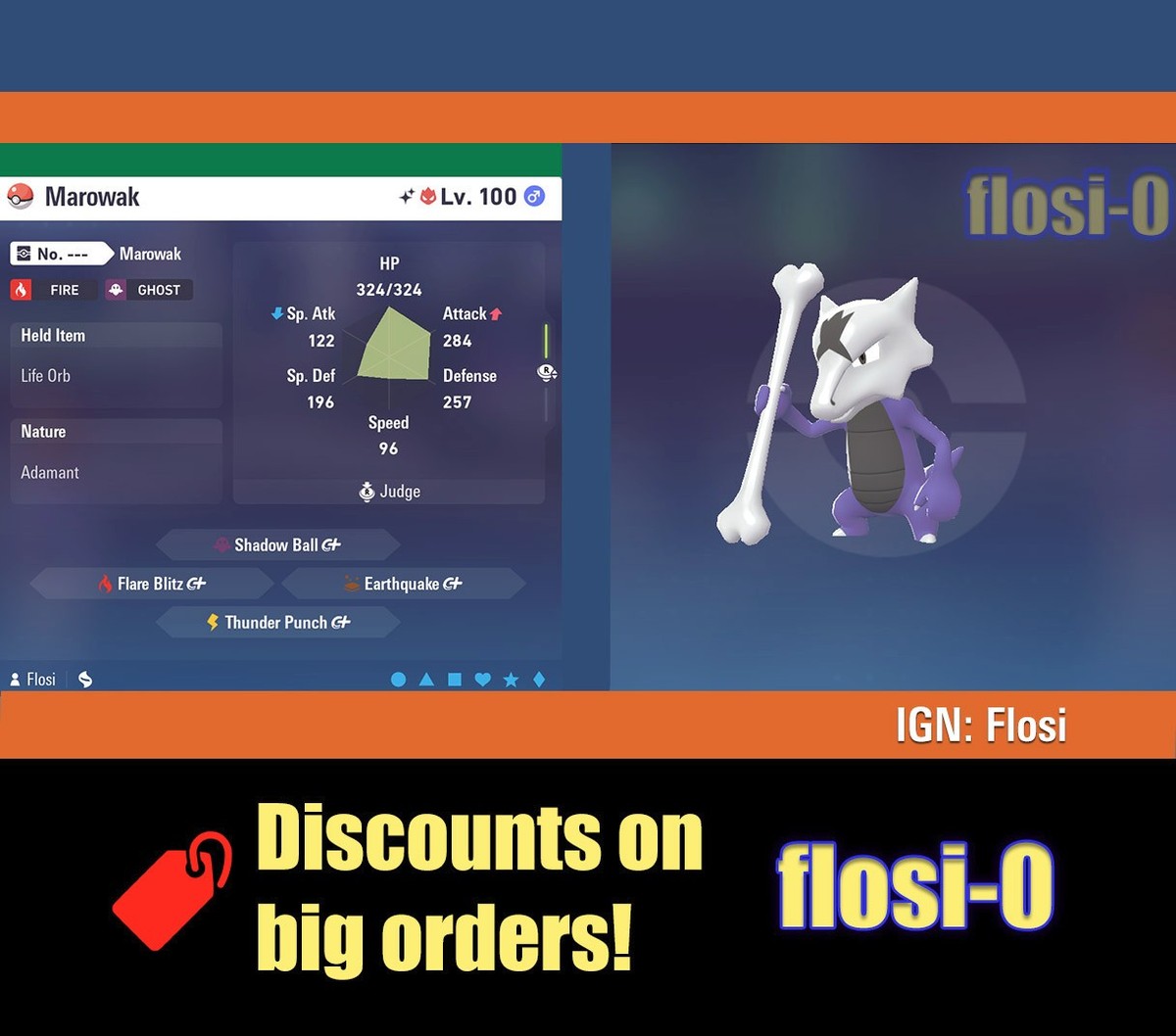 6IV Marowak Alola Pokemon Legends ZA (Legends Z-A) | eBay