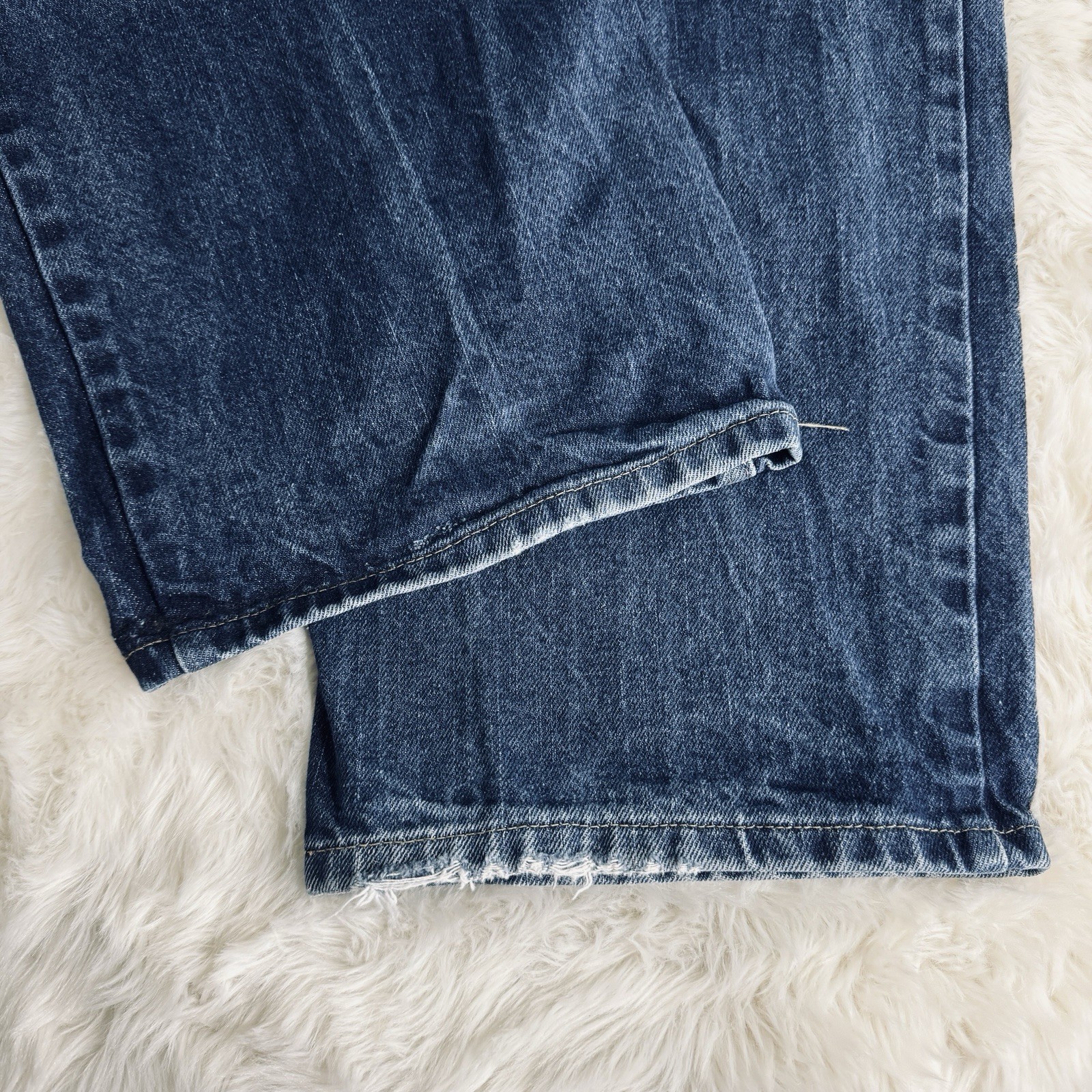 Carhartt FR Jeans Straight Cat 2 NFPA 2112 Mens 48x32 Measures 47x30 Blue Cotton thumbnail 8