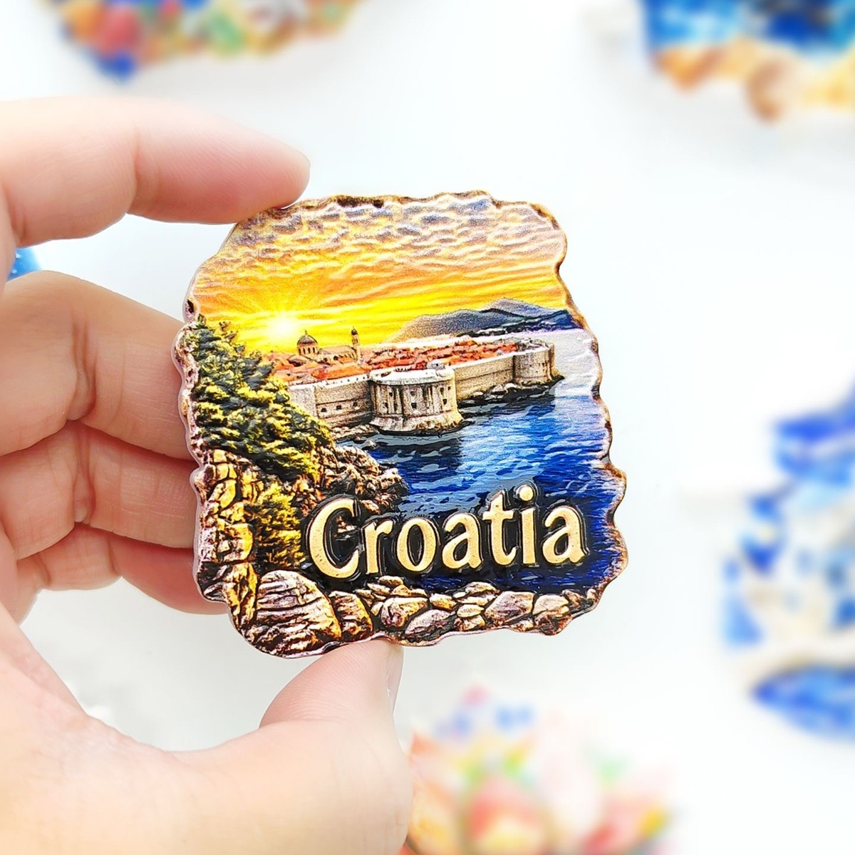 3D Zagreb Kroatië koelkastmagneet reissouvenir geschenk thuis keuken koelkastdecoratie magnetische sticker ambachtelijke collectie 3D Zagreb Kroatië koelkastmagneet reissouvenir geschenk thuis keuken koelkastdecoratie magnetische sticker ambachtelijke collectie