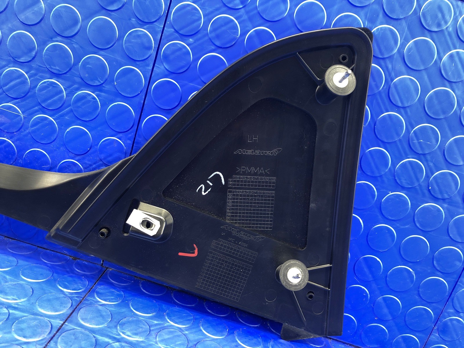 2016-2021 MCLAREN 570S OEM REAR LEFT TAILGATE HOOD COVER PANEL BLACK 13AA08SP