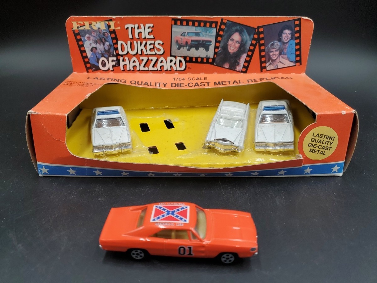 ERTL 1981 Dukes Of Hazzard 4 Pack w/ General Lee, 2 Police Cars