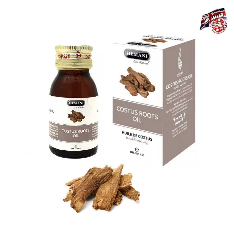 Hemani Costus Roots Kust-e-Shireen Oil 100% Natural Herbal Oil 30ml