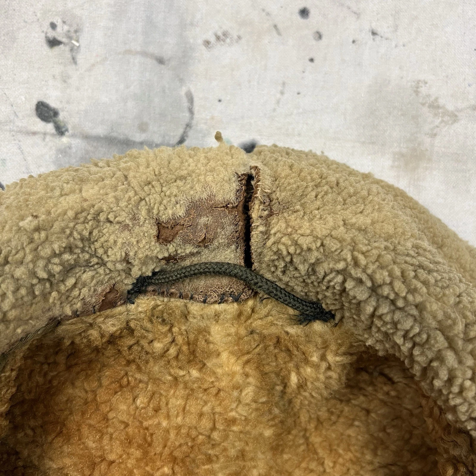 Vintage 30s 40s Shanhouse Make Barnstormer Jacket Coat Sherpa Lined Mens Small - product detail image 4