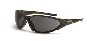 (4) Crossfire Core 18171 Military Green Camo Smoke lens safety glasses
