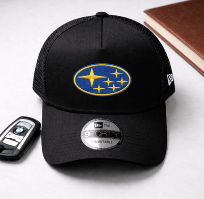 Subaru Logo Embroidered Trucker Hat Adjustable Snapback Baseball Cap
