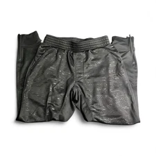 Adidas Men's Medium Black Track Pants Joggers | Tapered Leg Zip