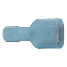 0.250" 16/14 Gauge Fully Insulated Blue Male Quick Disconnect Connetors