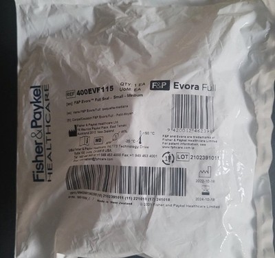 F&P EVORA Full Nasal Seal Small-Medium 400EVF115  Fisher & Paykel New Lot Of 2