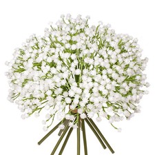 Baby's Breath Artificial Flowers Bulk 10 Pack White Faux Baby Breath