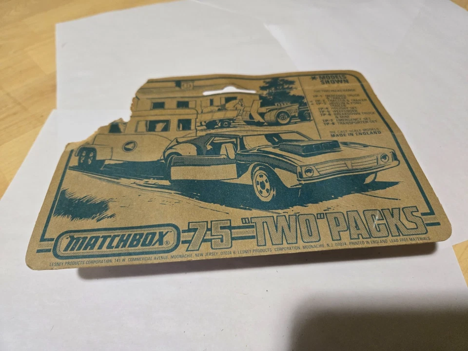 Matchbox Two-Pack 1A Mercedes Truck & Trailer rot & gelb "Transcontinental" top - Image 2 of 4