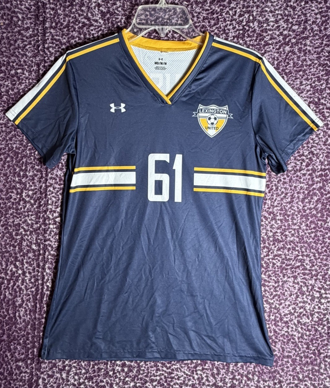 Under Armour Lexington United Soccer Jersey #61 LUSC Men’s Medium Blue
