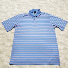 Nike Polo Shirt Mens Large Blue Dri-Fit Short Sleeve Golf Casual