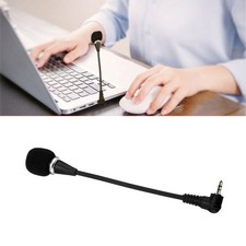 Mini 3.5mm Stereo Mic Audio Microphone For PC Mobile Phone Laptop 16cm long c