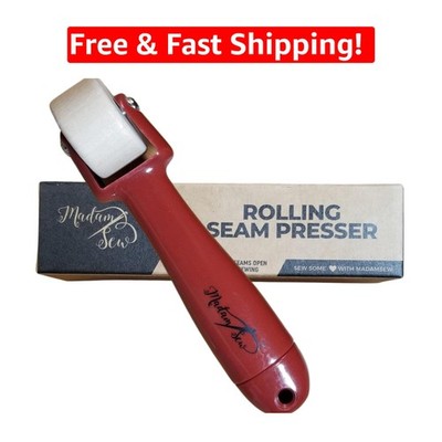 Elegant Lightweight Rolling Seam Presser for Quilting & Crafts - Rust Color