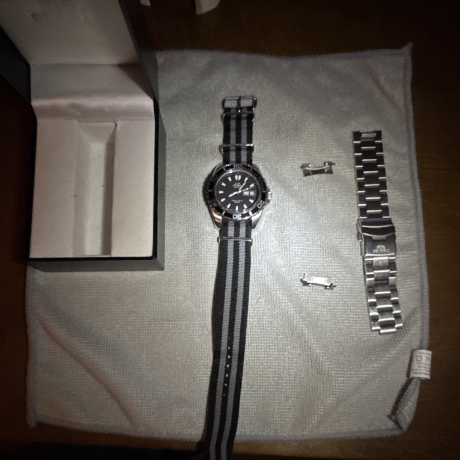 Orient Automatic Diver Watch Black Dial 200m Date… - image 1