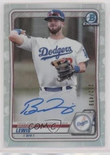 2020 Bowman Chrome Prospect Refractor 212/499 Brandon Lewis #CPA-BL Auto 2a9