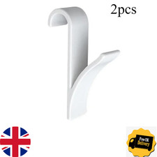 2Pcs PREMIUM Hanger for Heated Towel Shower Rail Radiator Tubular Bath Hook - UK
