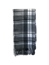 i-Small Classic Grey Check Scarf Premium Material Unisex (One Size) Grey Check