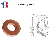Newparts Kupferdichtung Injektor FüR CitroëN Berlingo C2 C3 C4 C5 Jumpy 1.6 HDI