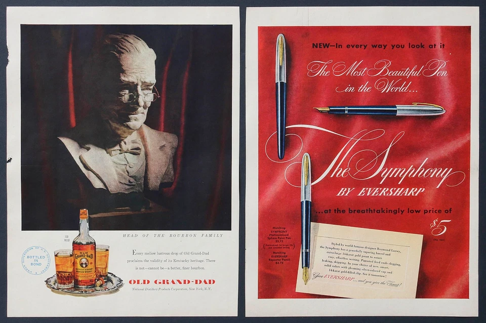 Revista Disney Mickey Mouse 2 anuncios 1948 Saturday Evening Post Ingersoll Foto 4 de 4