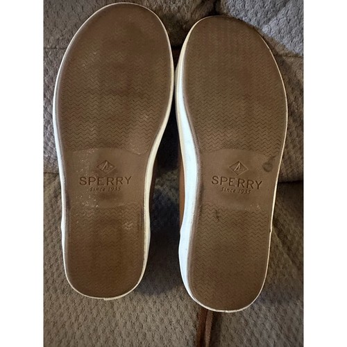 Sperry Leder Turnschuhe Herren 7,5 Damen 9 Braun Sahara Komfort - Bild 10 von 10