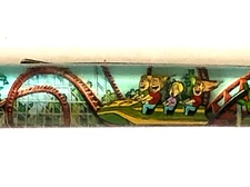 Magic Mountain Viper Floaty Pen Moving Roller Coaster Car Amusement Park Vintage