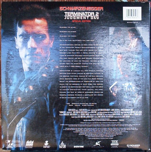 Terminator 2: Judgment Day Special Edition 1991 Laserdisc LD NTSC Schwarzenegger - Picture 2 of 2