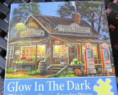 300 Piece GLOW in the Dark Geno Peoples Art  Puzzle ''Remember When''  18x24