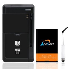 Lithium 1800mAh Battery Universal USB Charger Stylus For ZTE Cymbal Z-320 Z320