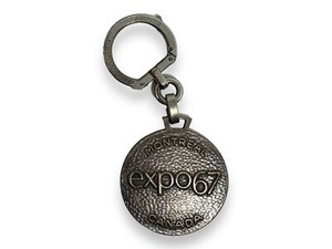 Vintage Montreal Expo 67 World’s Fair 1967 Metal Keychain Keyring Canada