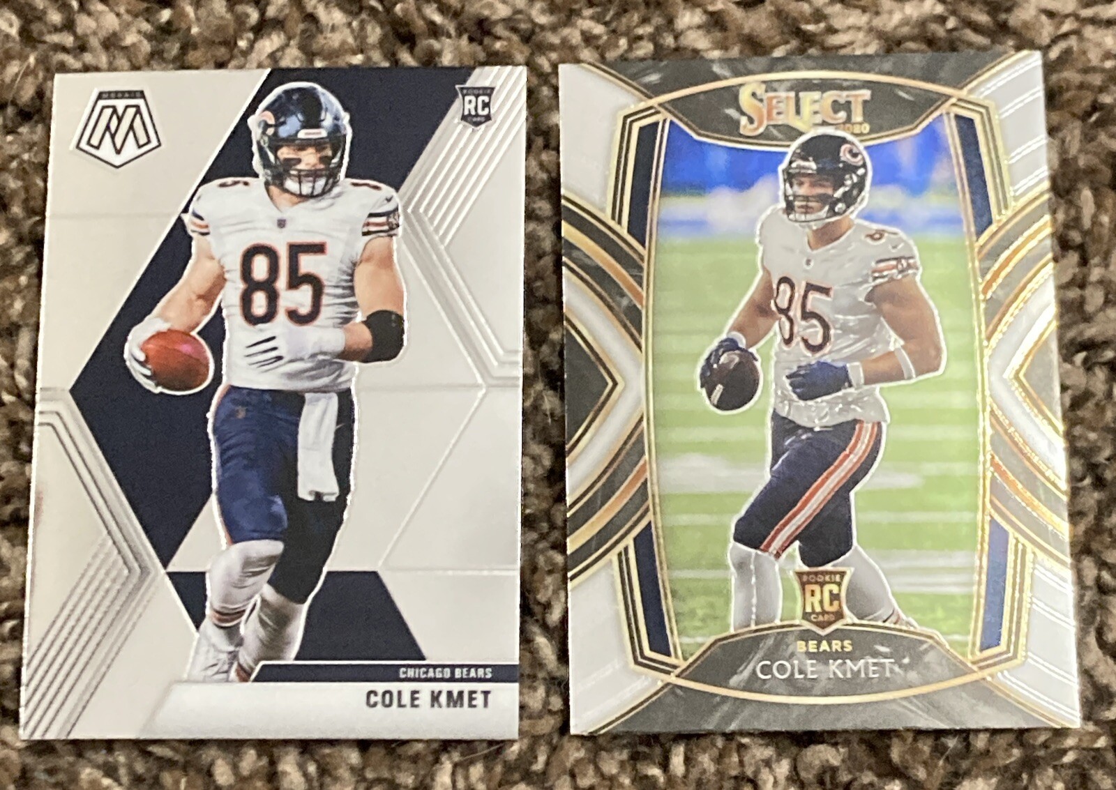 2020 Select #274 Club Level and Mosaic Base Rookie Cole Kmet RC Chicago Bears