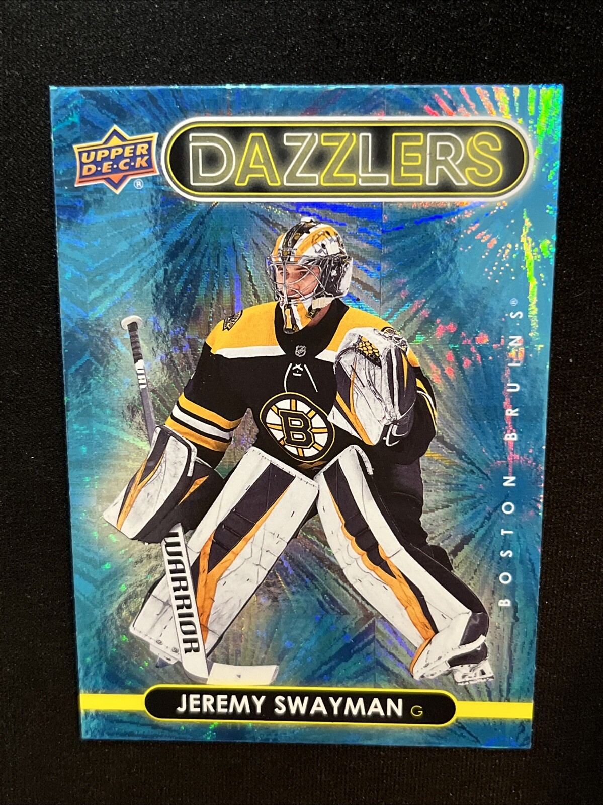 21-22 UD Series 1 Hockey Rookie Blue Dazzlers DZ-4 Jeremy Swayman